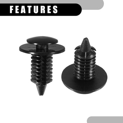 25 x Car Door Panel Clips for Dodge Ram 1500 (2001) - No.6505878AA, Black