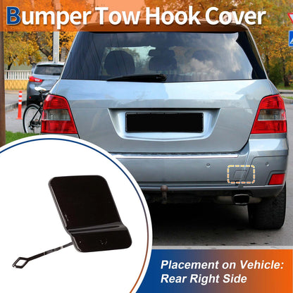 Rear Car Bumper Tow Hook Cover for Mercedes-Benz X204 (2010–2012) No.A2048853223 Brown