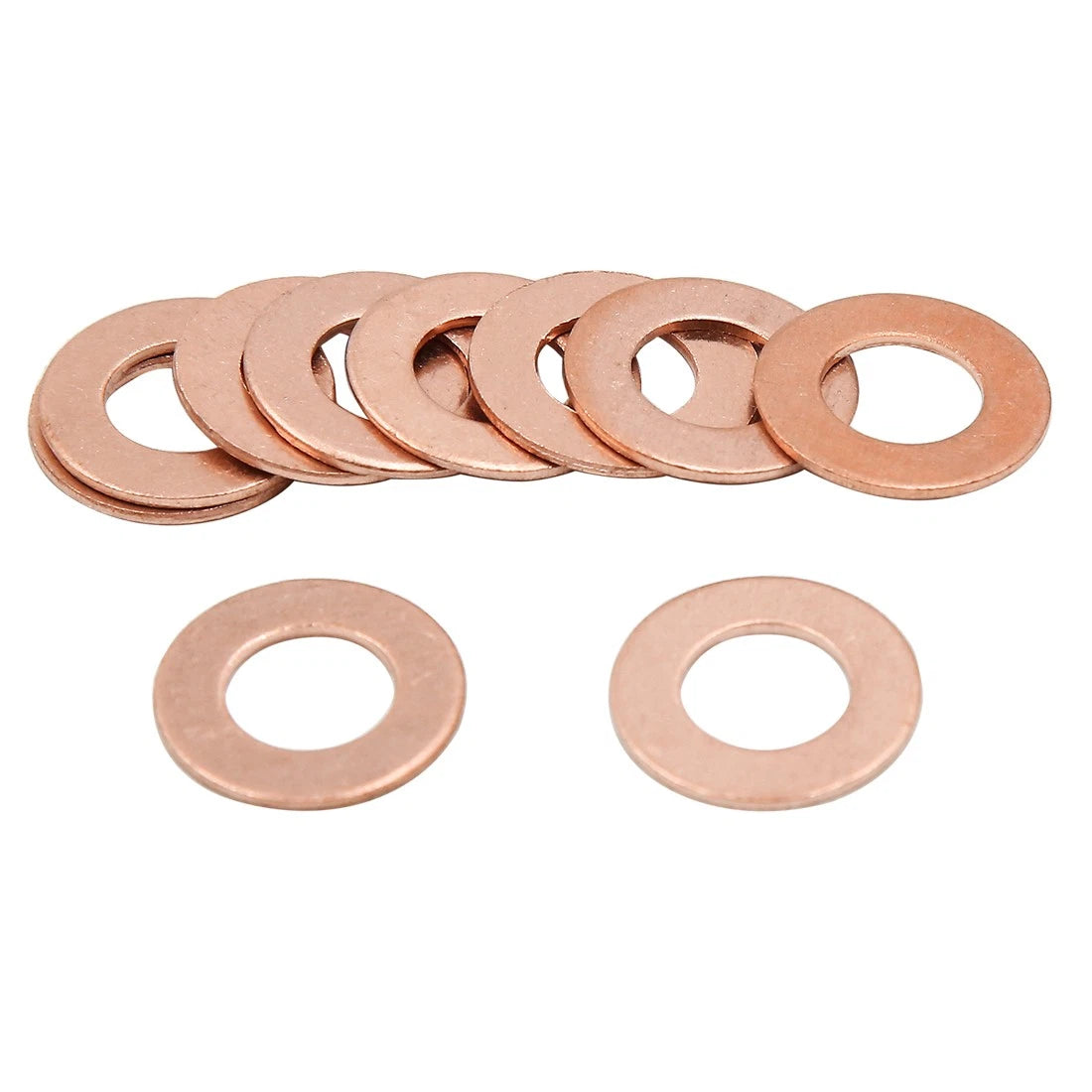 10pcs 10mm Inner Dia Copper Washers for Automotive Applications
