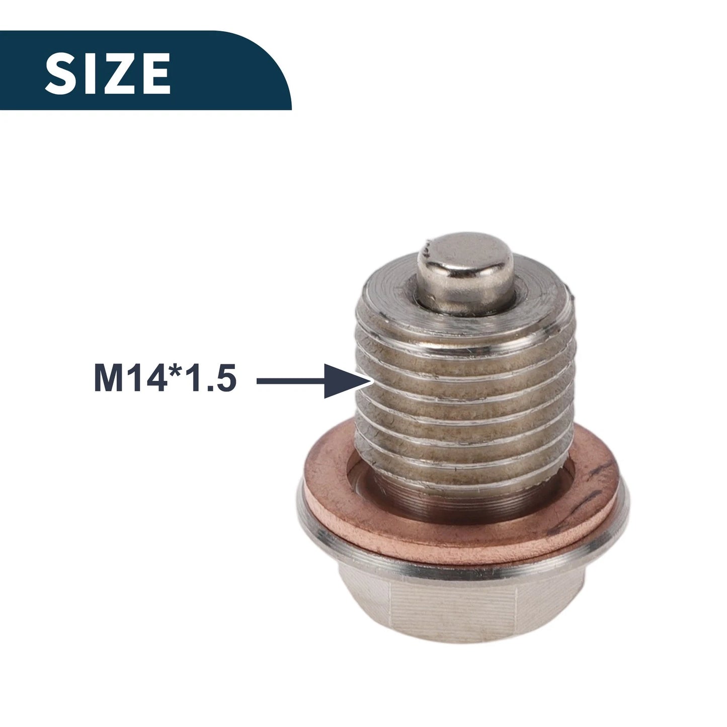 M14x1.5 Magnetic Oil Drain Plug for Various Models (1 Pc)