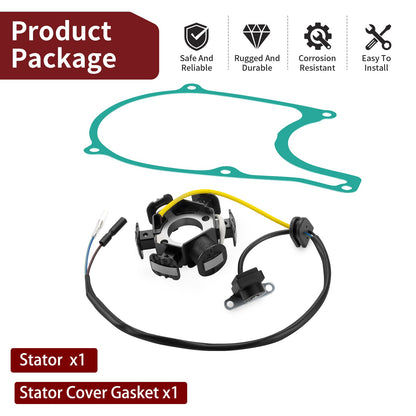 Alternator Stator with Cover Gasket for Honda CRF80F (2004–2013)