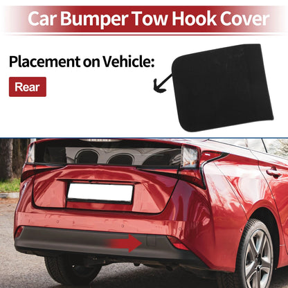 Rear Tow Hook Cover Cap for Toyota Prius (2021–2022) No. 5216947070 Black