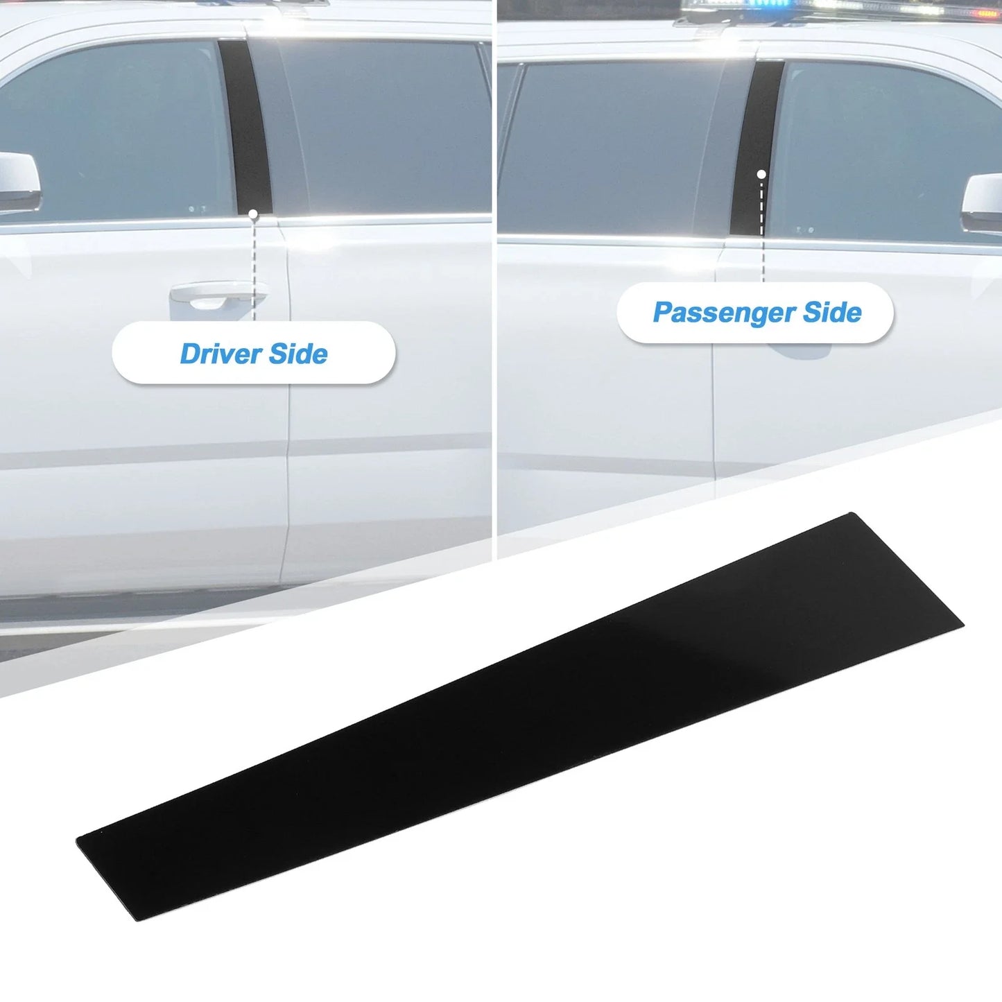 4 Pcs Black Windshield B Pillar Trim Garnish for Porsche Panamera (2010-2023)