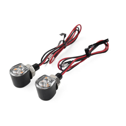 Universal Mini Motorcycle Turn Signal Amber Blinker Light