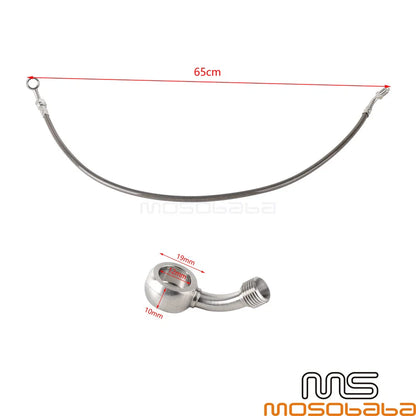 Gray Brake Line for Harley Softail FXBR FLDE FLFB FXFBS FLHC FLSB FXBBS FXBB (2018-2023)