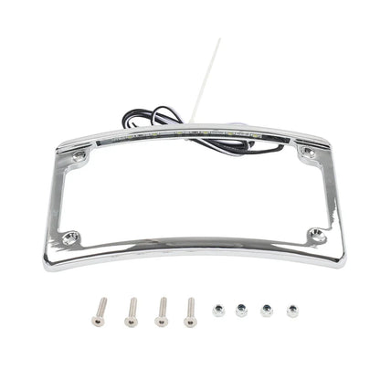 Rear License Plate Frame Bracket with Light for Harley Touring Glide (2009-2023)