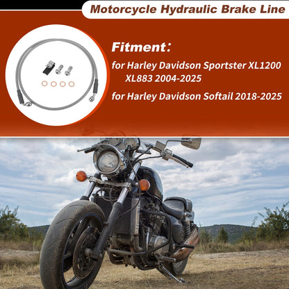 50.5" Brake Hose Oil Line for Harley Davidson Sportster