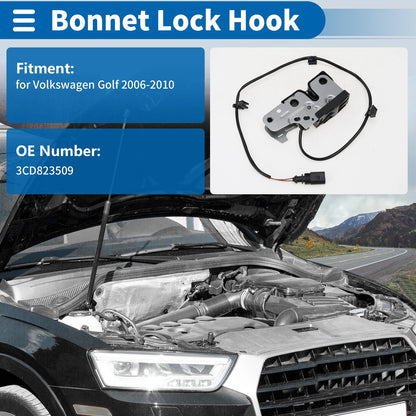 Hood Latch Assembly for Volkswagen Golf (2006–2010) No. 3CD823509