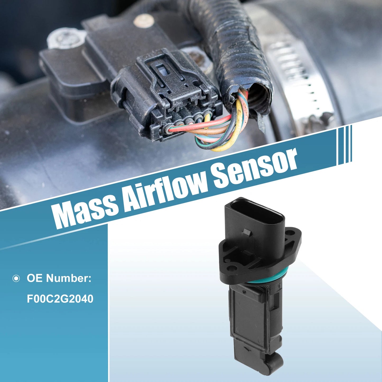 Mass Air Flow Sensor F00C2G2040 for VW Jetta 1.8L (2000–2005)