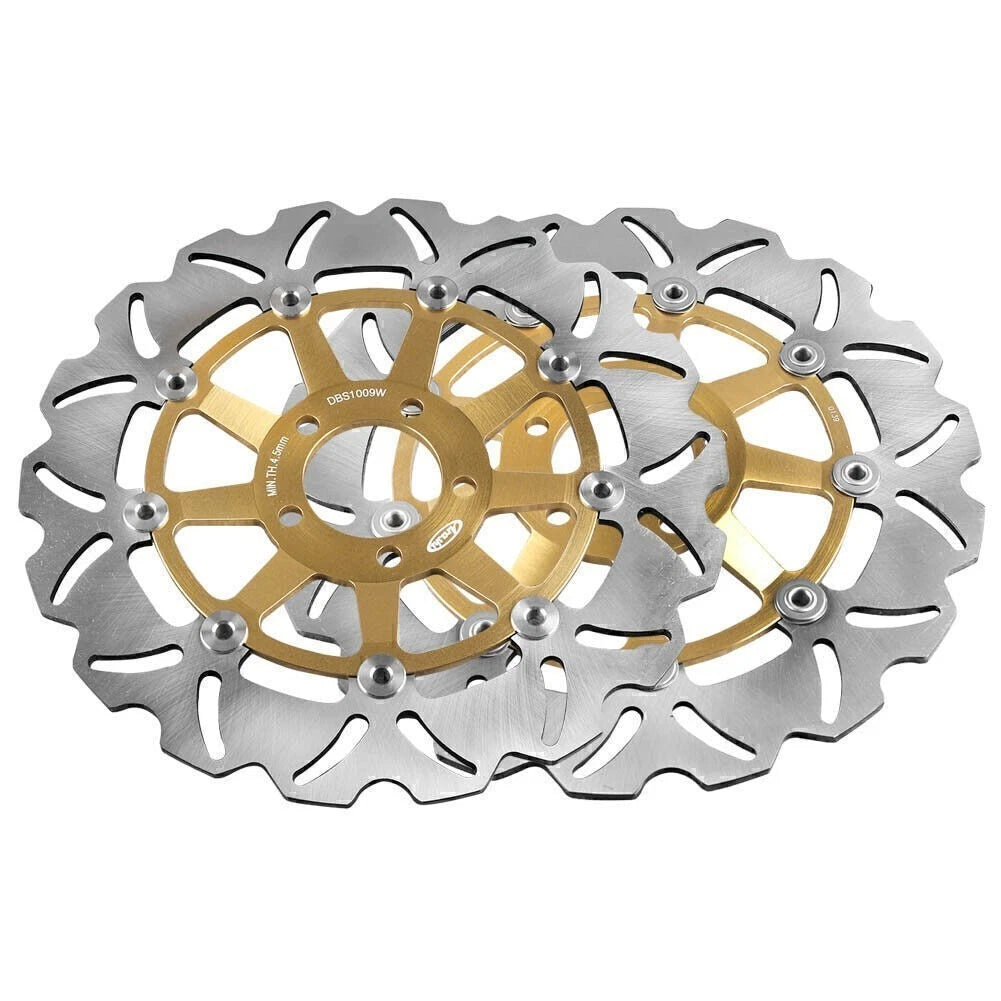 Front Brake Disc Rotors for Kawasaki ZRX S/R 1200 (2002–2006) Gold