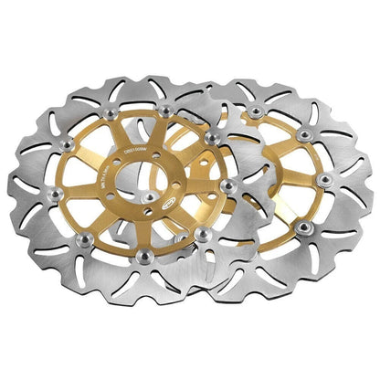 Front Brake Disc Rotors for Kawasaki ZRX S/R 1200 (2002–2006) Gold