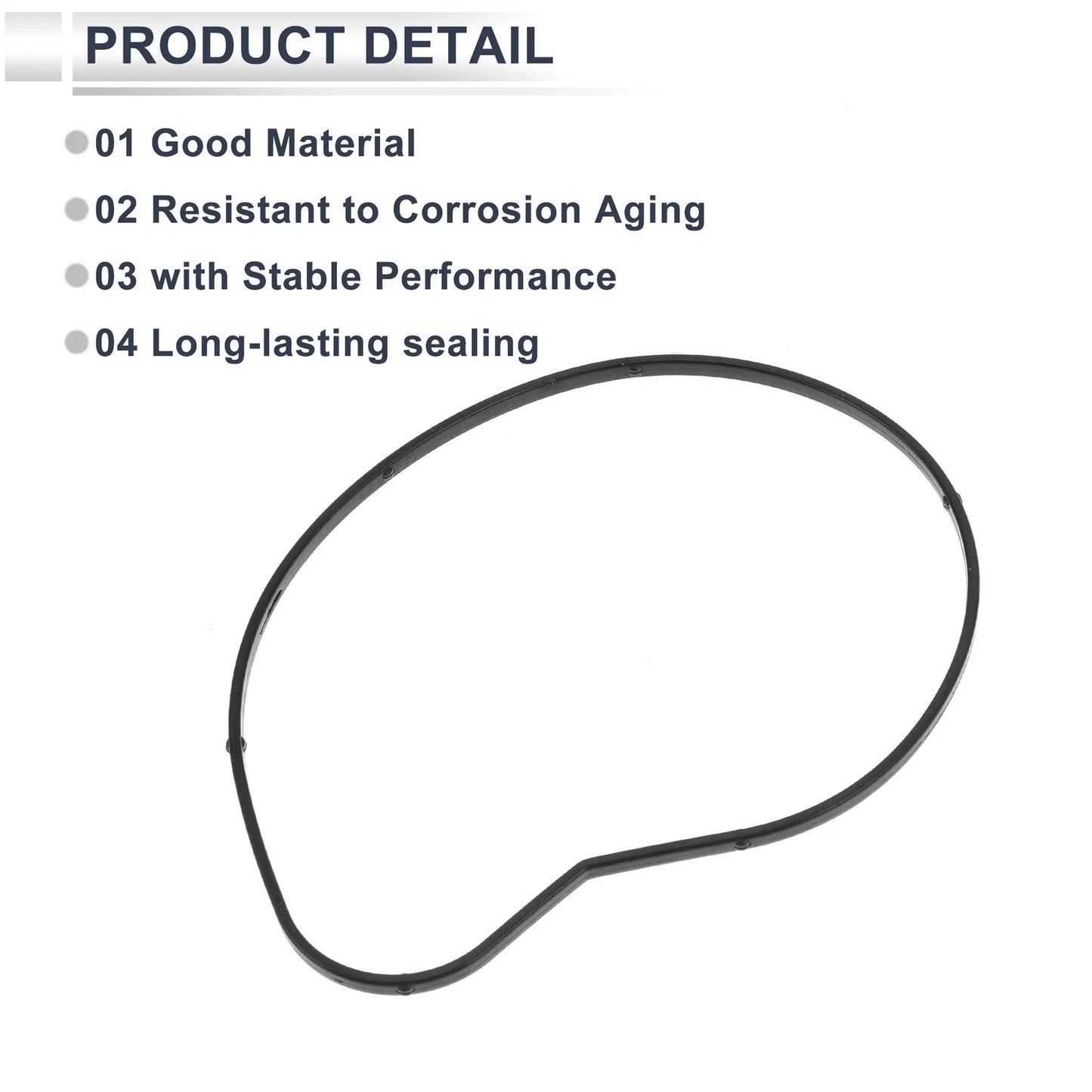 Water Pump Gasket for BMW 550i Base Rubber 1Pc Engine (2006 - 2010)