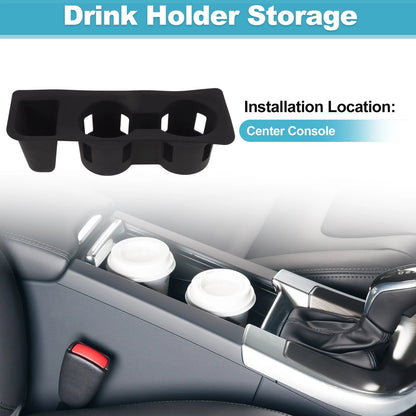 Center Console Cup Holder Organizer for Ford Maverick (2022–2025) TPE Black
