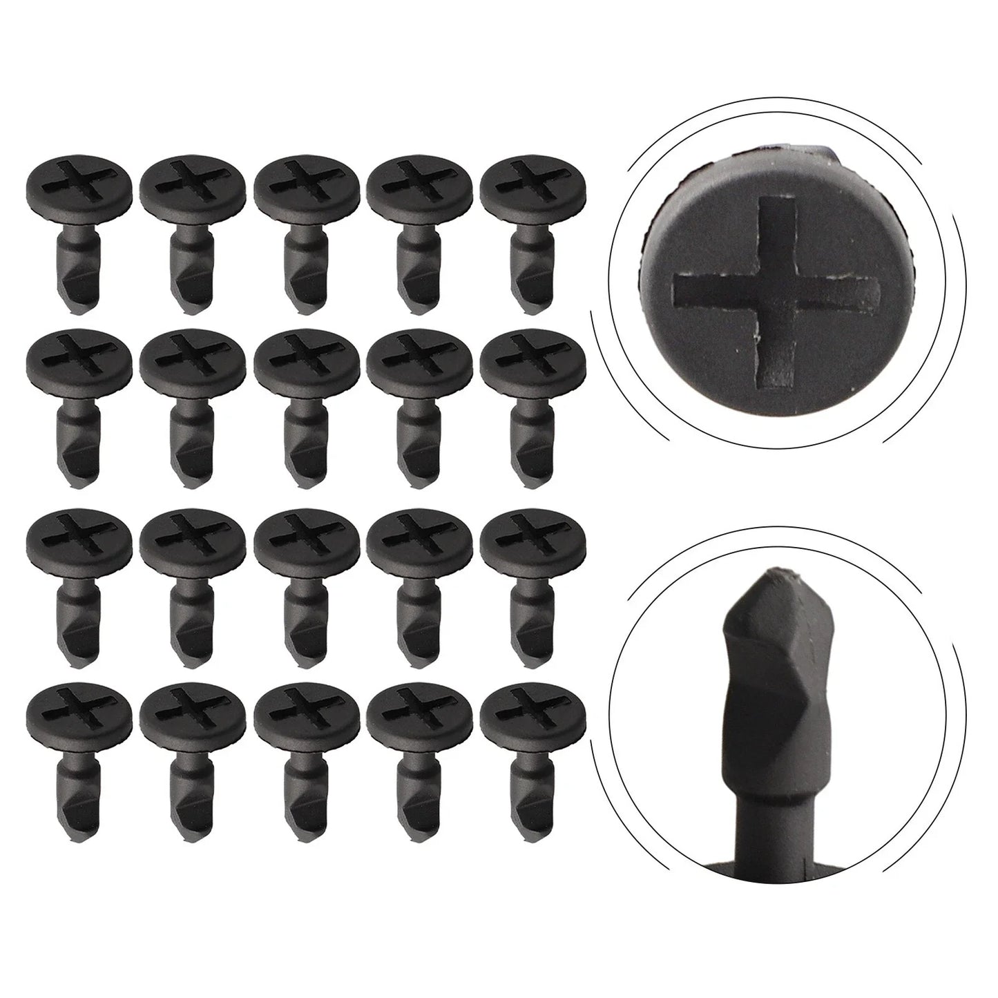 Engine Compartment Panel Clips / Set of 20 for Cayenne Porsche
