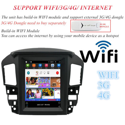 9.7" Android 11 Stereo Radio GPS for Lexus RX300, Toyota Harrier (1998-2003)