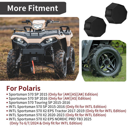 Center Wheel Hub Caps for Polaris Sportsman 570 X2 EPS (2025)