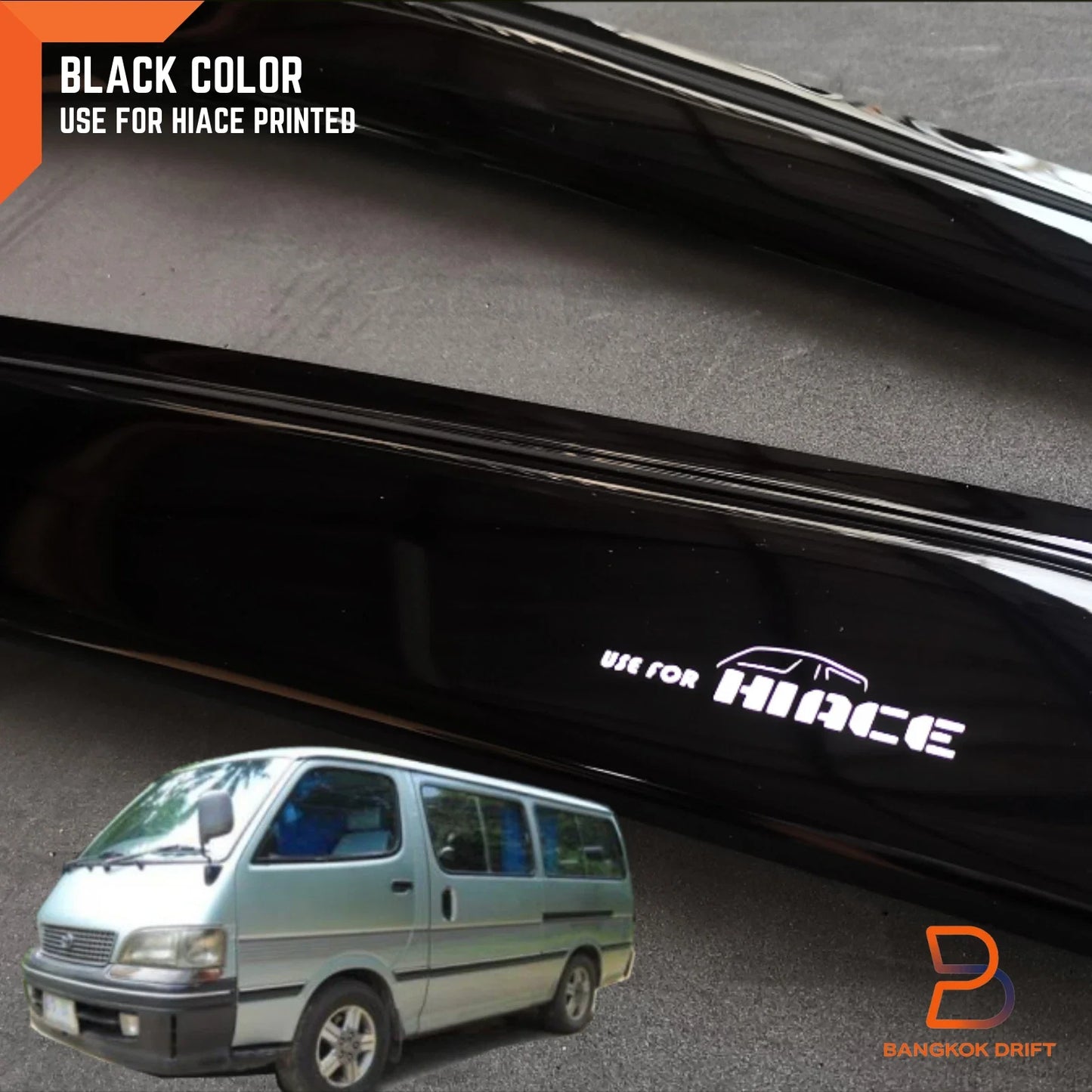 Visor Rain Shield Wind Deflector for Toyota Hiace Commuter (1992-2004)