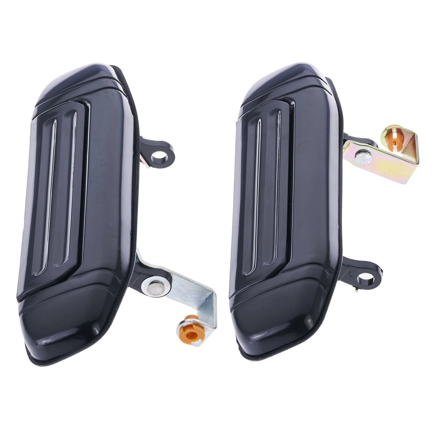 Set of 2 Outer Door Handles for Mitsubishi Pajero (1991–2000) Black