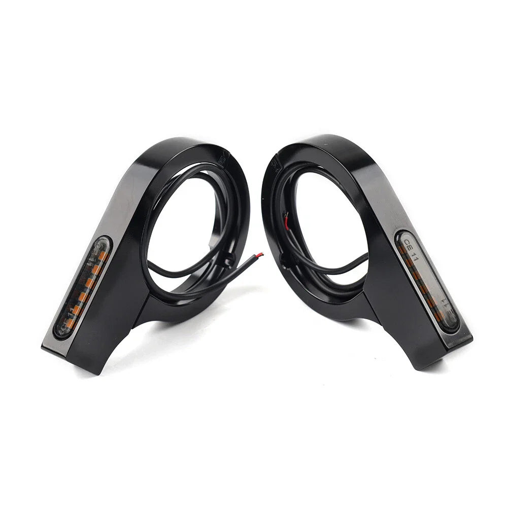 50-54MM LED Fork Turn Signal Lights Amber for Harley Touring Dyna (1957-2023)