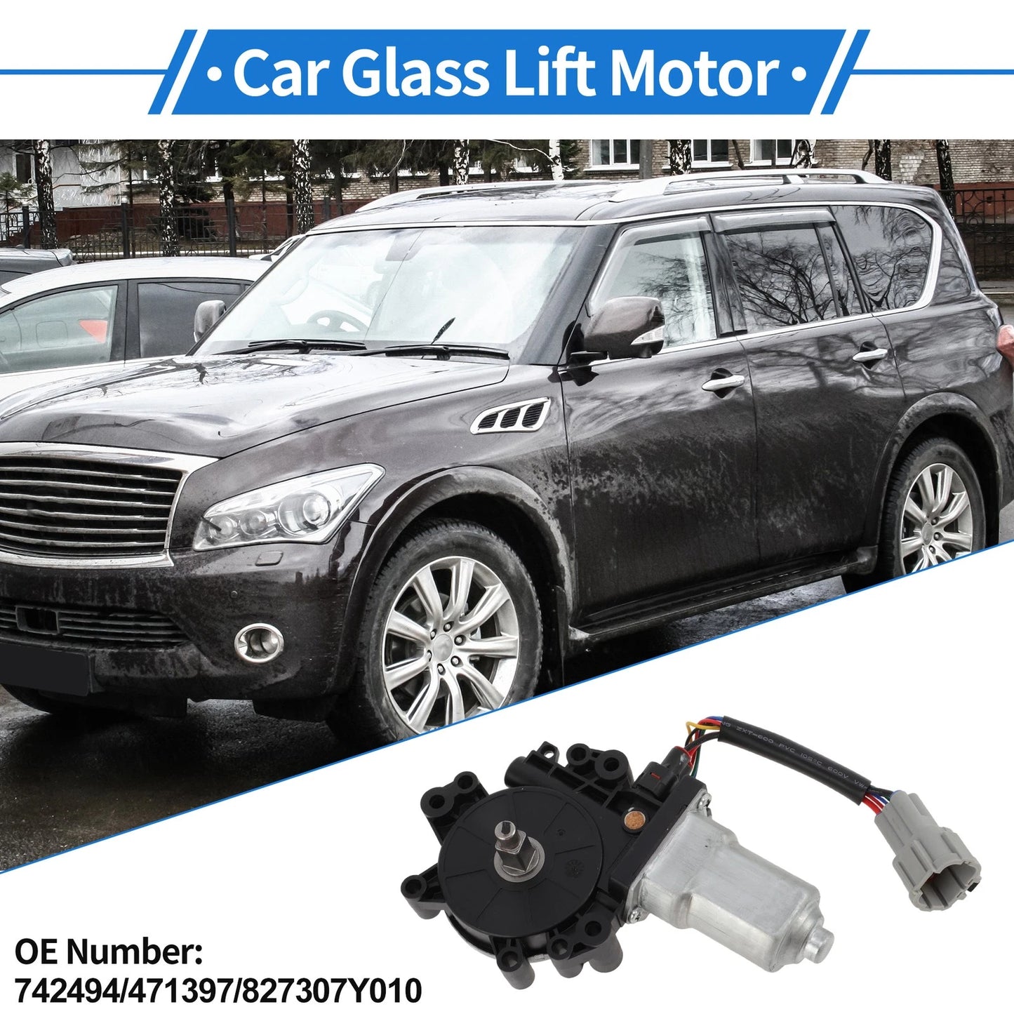 Power Window Regulator Lift Motor No.742494 for Infiniti QX56 (2004–2011)