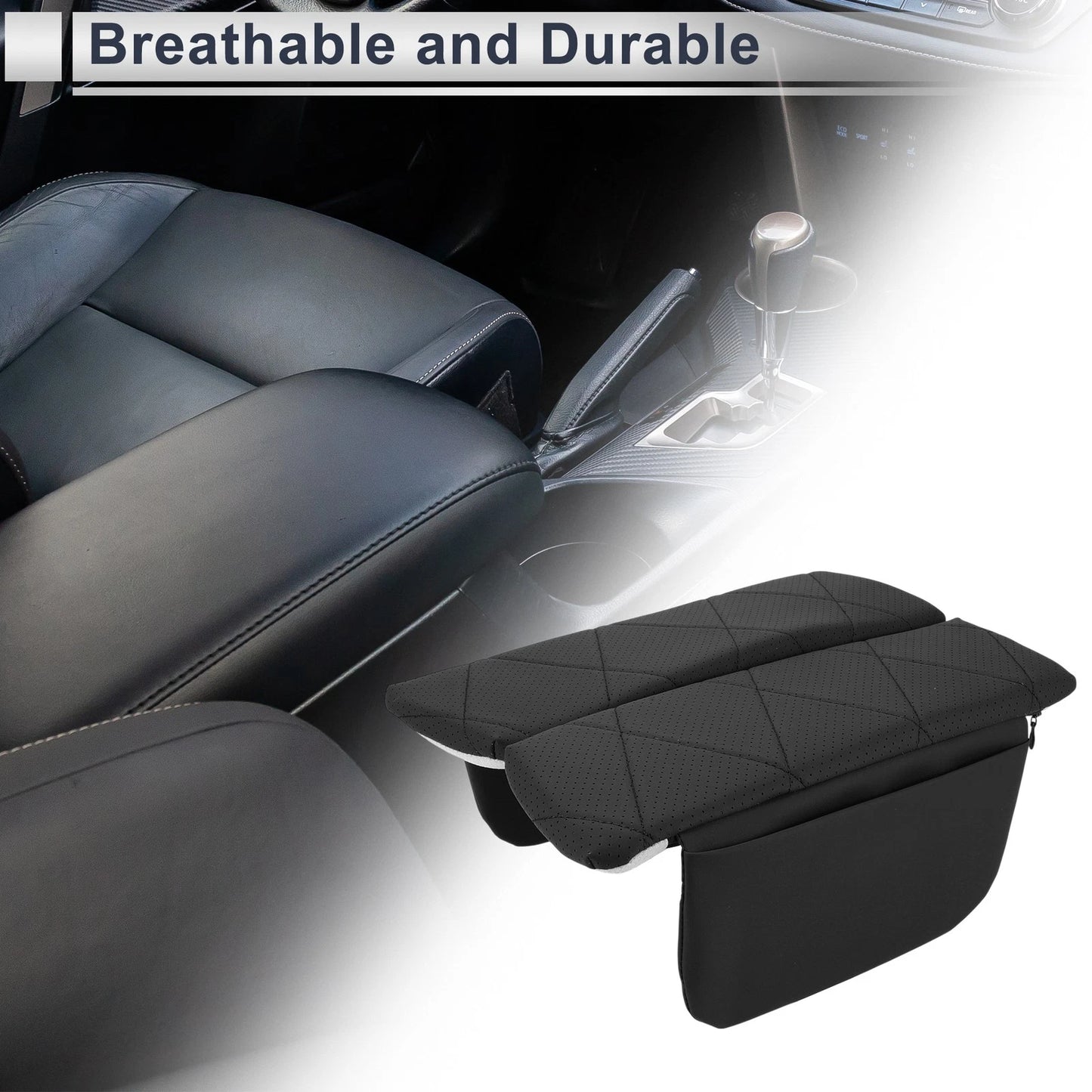 Center Console Cover with Storage Bag for BMW X5 (2019–2024) Black