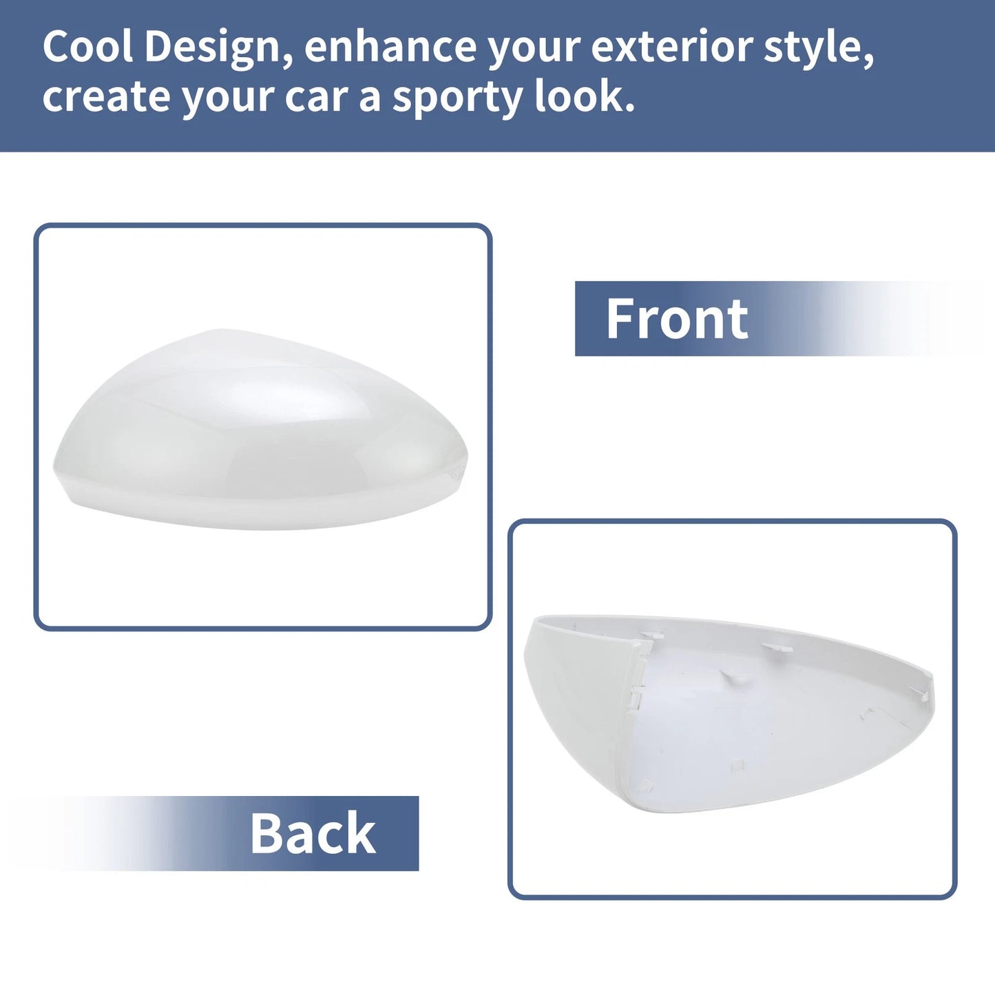 Left Side Mirror Cover Cap for Nissan Altima (2019–2024) - White