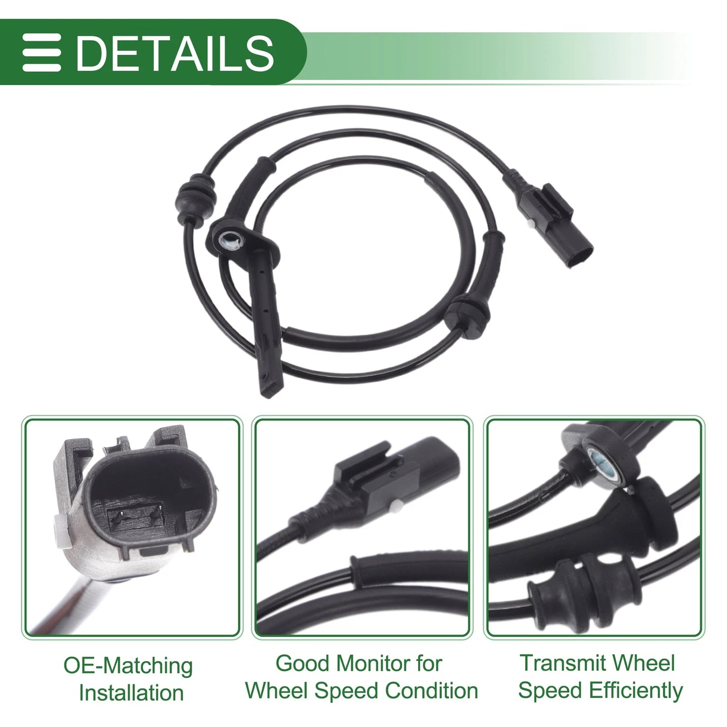 ABS Wheel Speed Sensor No. 68293236AB for Jeep Compass (2017–2022)