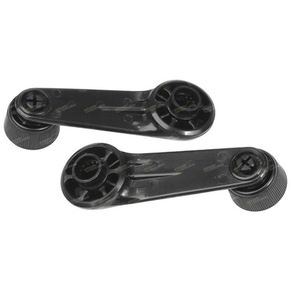 Set of 2 Black Window Crank Handles for Hilux LN65 YN65 YN67 (1983–1988)