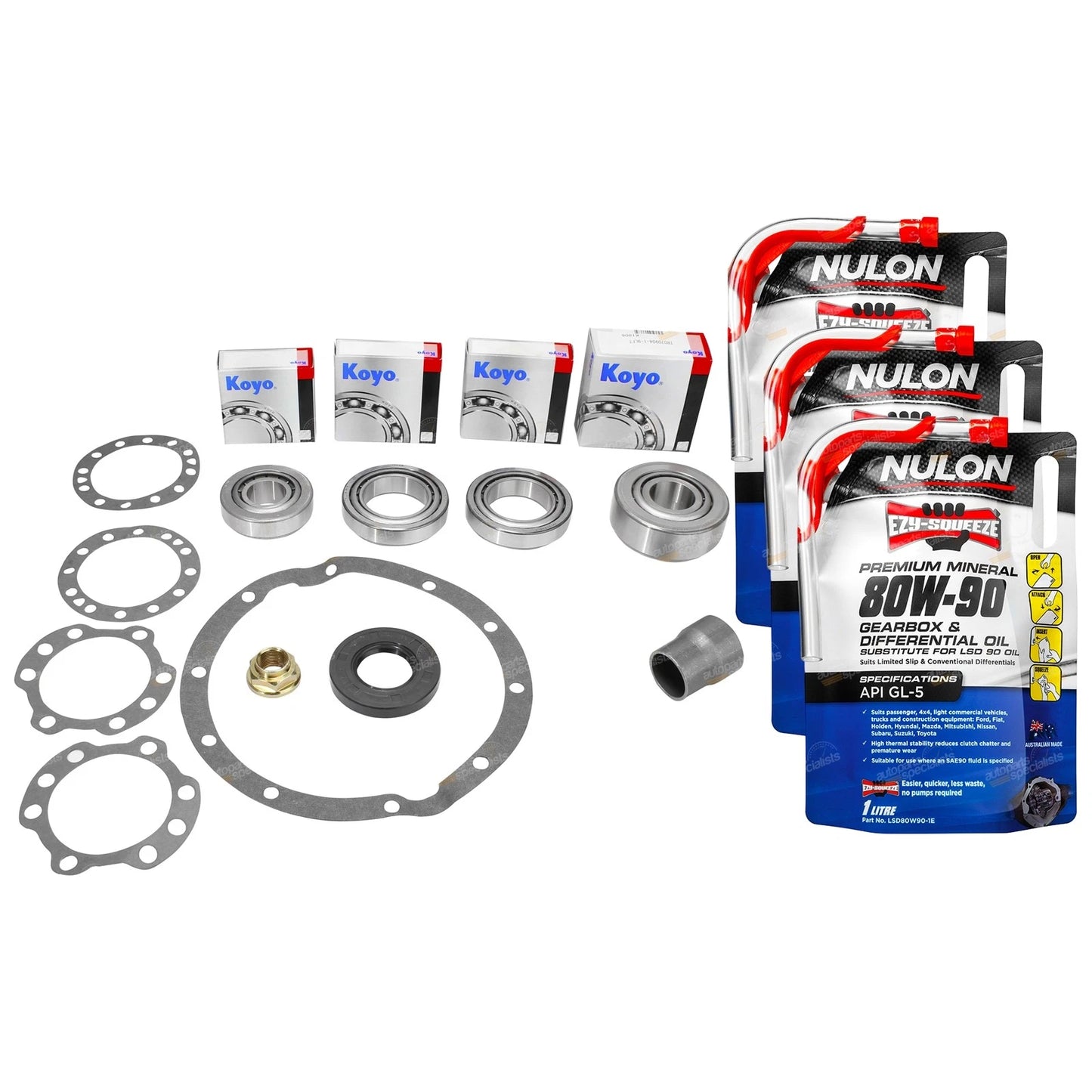Front Diff Repair Kit + Oil for Landcruiser FZJ105 HZJ105 (1998–2001)