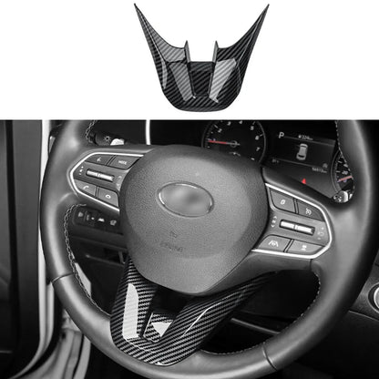 Carbon Fiber Steering Wheel Cover for Hyundai Santa Fe Palisade (2020–2023)