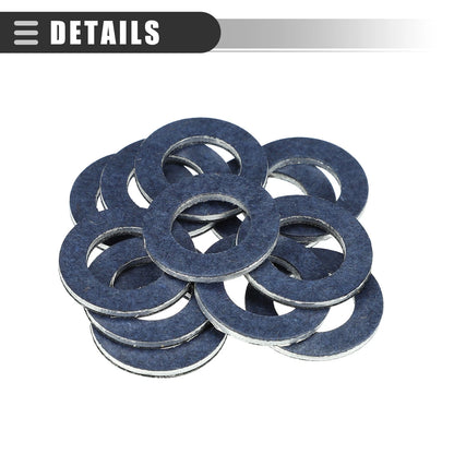 12 Pcs Oil Drain Plug Gaskets for Scion TC (2005–2016) No. 90430-12028 Blue