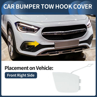 Front Bumper Tow Hook Cover for Mercedes-Benz W247 (2019-2023) White Metallic