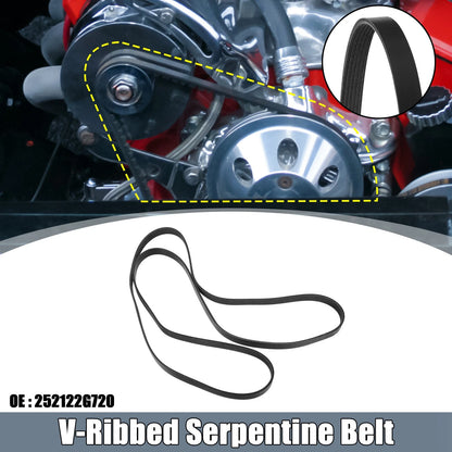 V-Ribbed Serpentine Drive Belt No. 25212-2G720 for Hyundai Sonata (2009–2012)