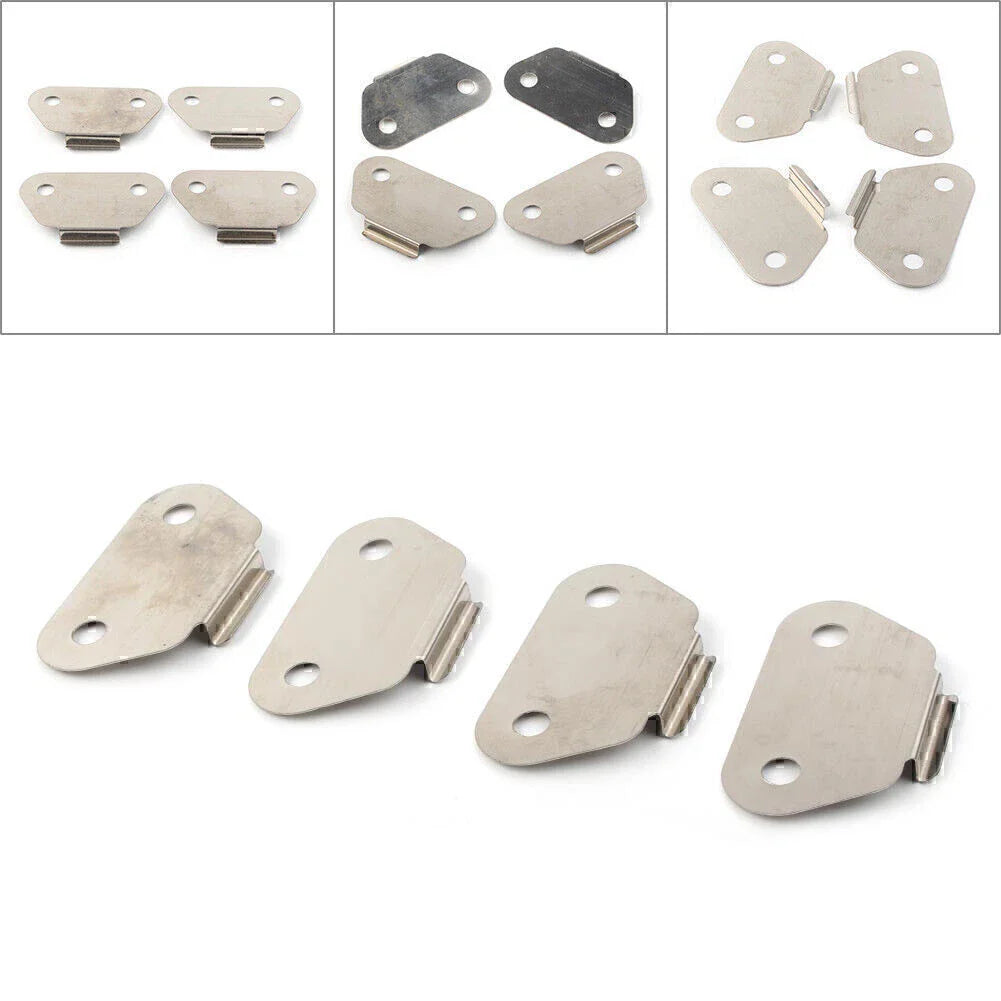 4 x Chrome Saddlebag Lid Wear Plates for Harley (1993-2023)