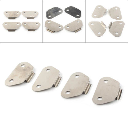 4 x Chrome Saddlebag Lid Wear Plates for Harley (1993-2023)