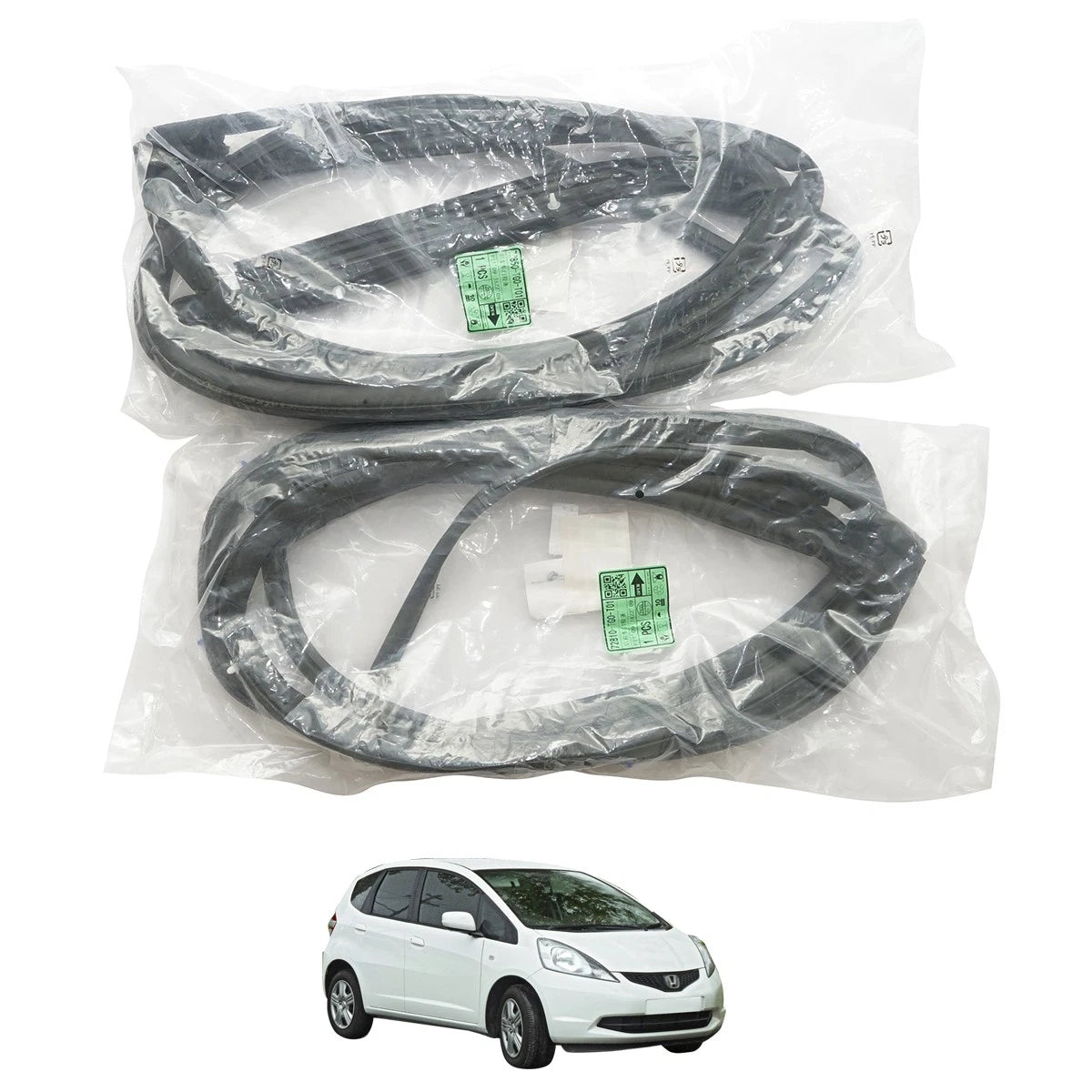 Set of 2 Rear Door Weatherstrips for Honda Fit (2007–2014)