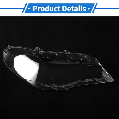 1 Pcs Front Left Headlight Lens Cover for BMW X5/E70 (2008-2013)