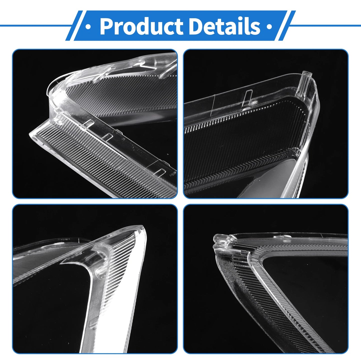 1 Pcs Headlight Lens Cover for Mazda RX-8 (2004–2011) PC Clear