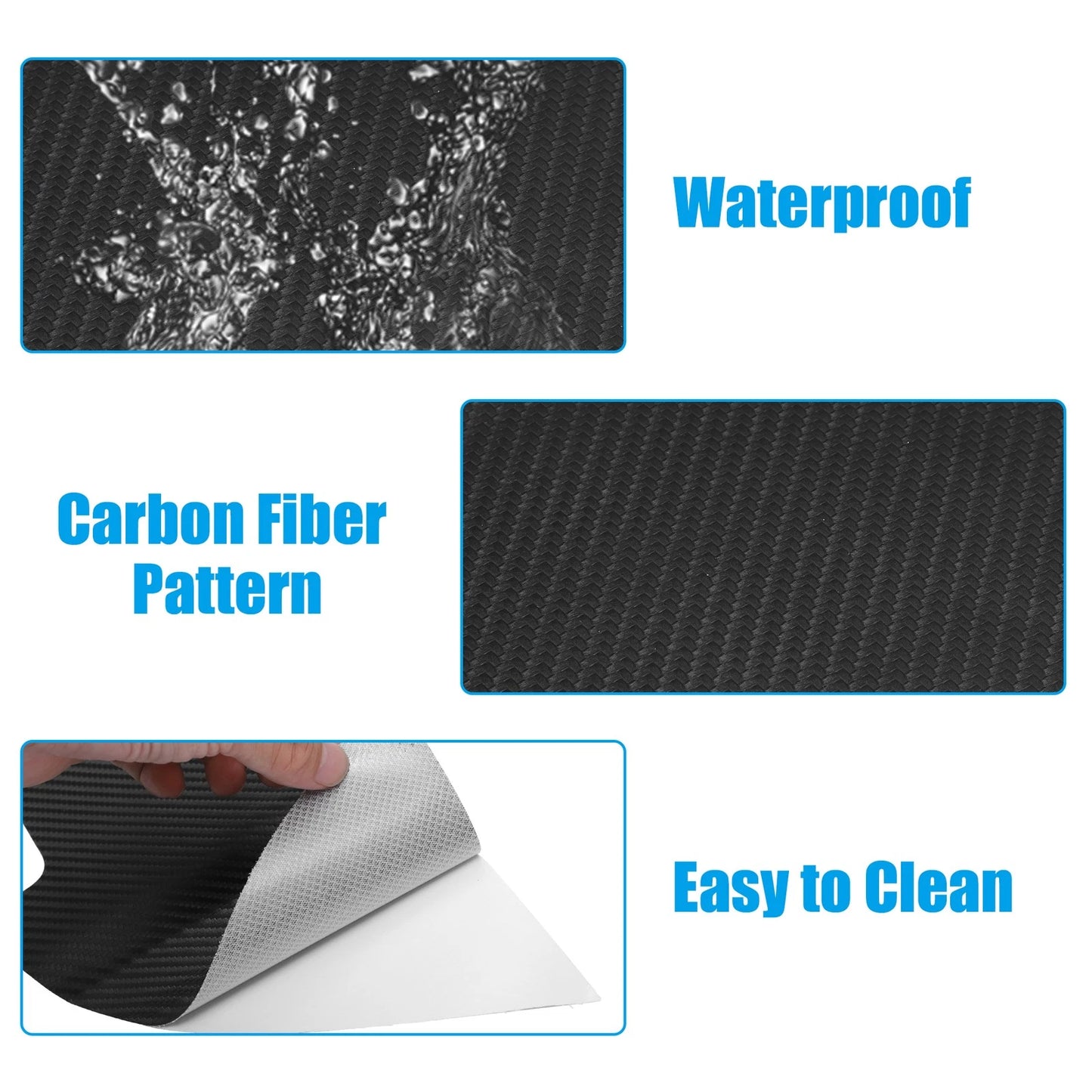 Set of 2 Door Anti Kick Guard Pad Carbon Fiber for Honda ZRV (2023)