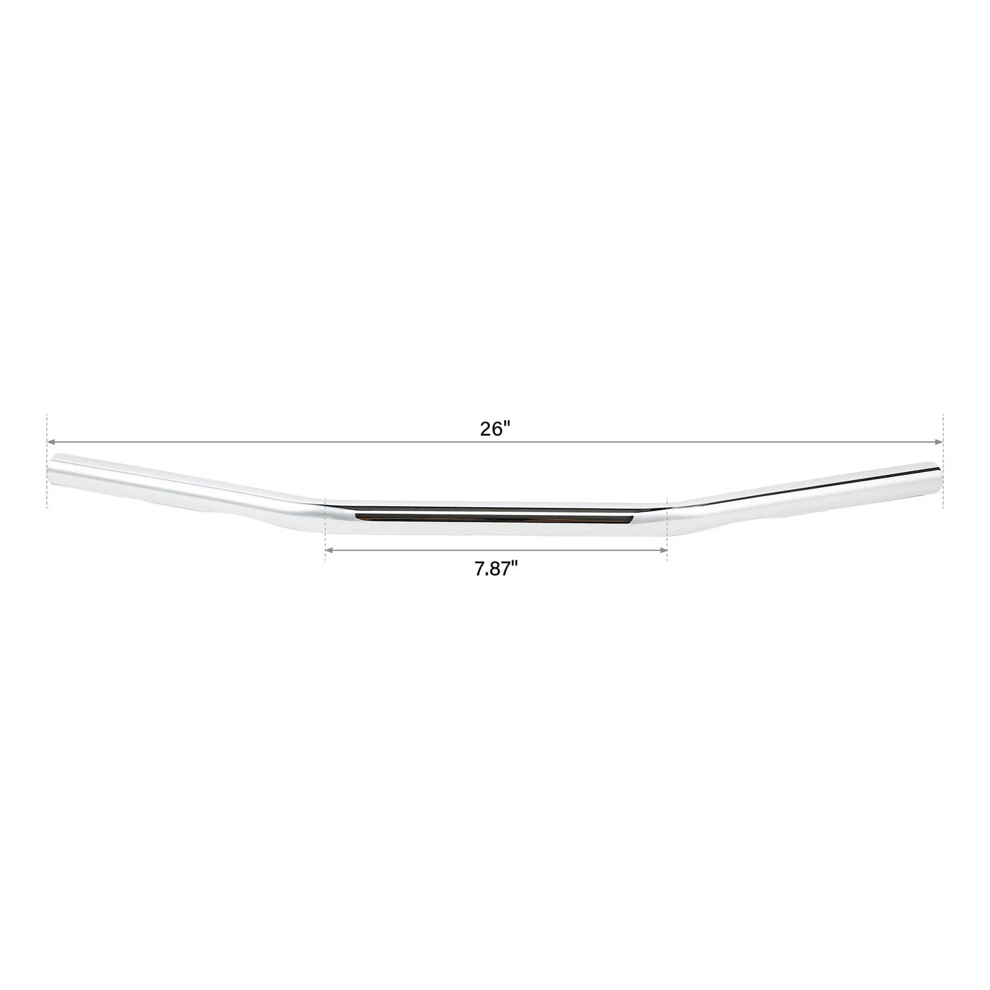 26 Wide 1 Fat Handlebar for Harley Softail Dyna Cafe Racer Chrome