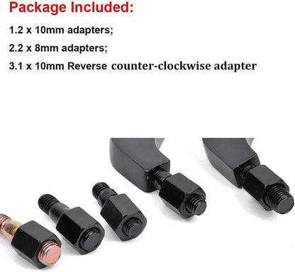 8/10mm BLACK MOTORCYCLE MIRRORS for CHOPPER CRUISER BOBBER CAFE RACER