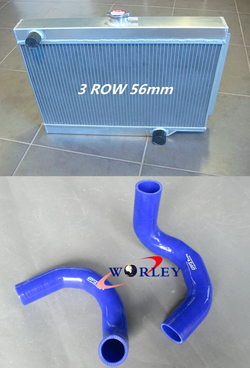 Aluminum Radiator with Red Silicone Hose for Holden EJ/EH (1962–1965)