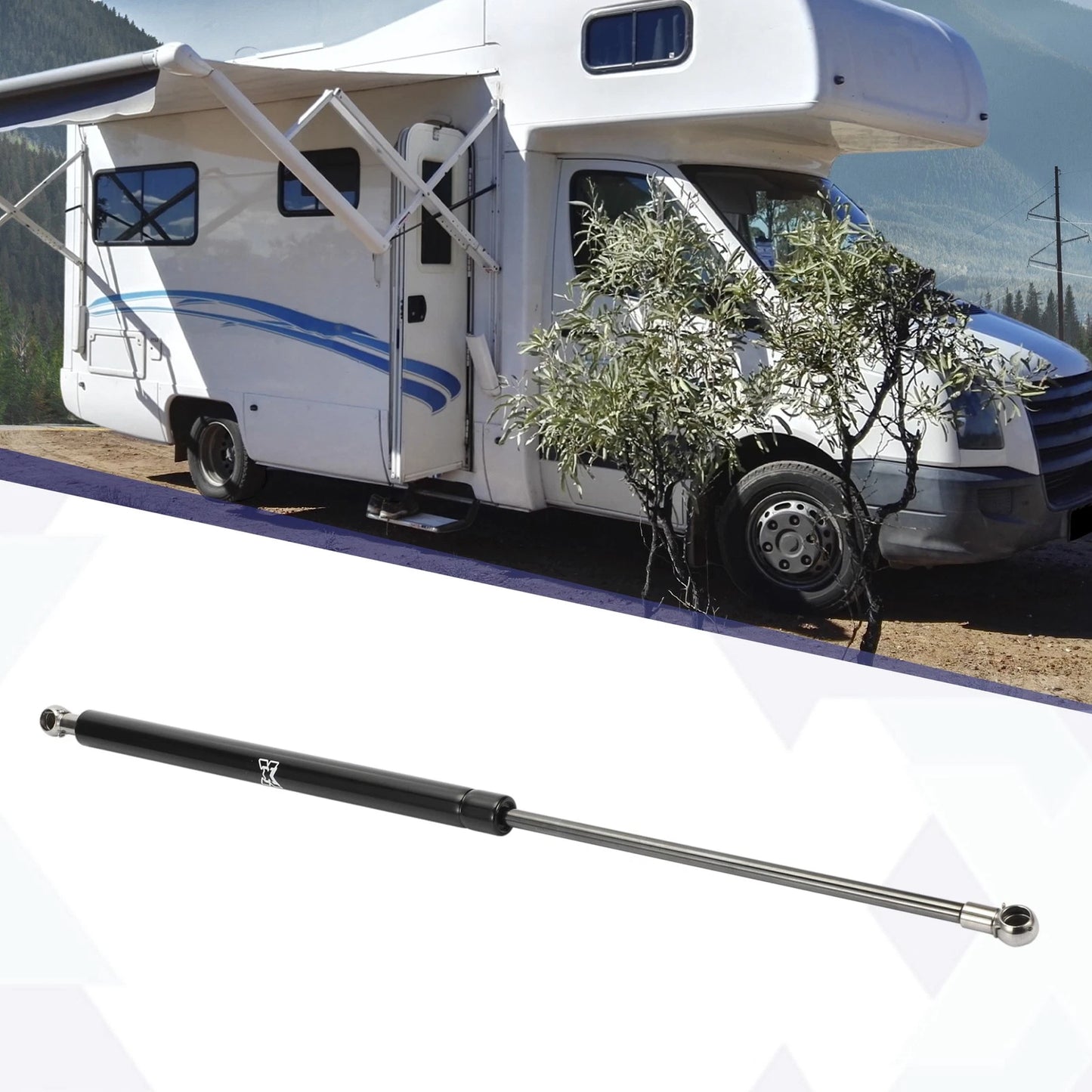 1 Pc 20 Inch Black Lift Support Strut Gas Spring for RV Car