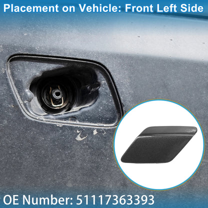 Front Left Washer Nozzle Cover Cap No. 51117363393 for BMW 428i (2014–2016) Gray