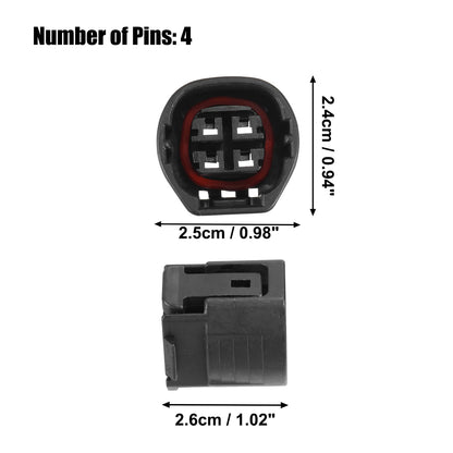 Set of 4 Alternator Connector Adapter Plug Clips for Toyota (No. 90980-11964)