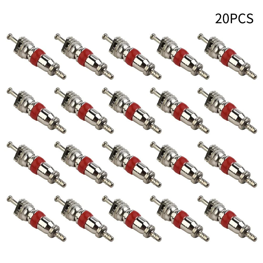 20x Tyre Valve Core Insert W/ Remover Tool for Car Bike Motorcycle Wheel