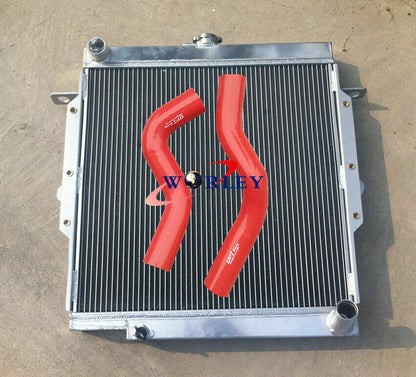 Aluminum Radiator & Silicone Hose for Toyota LandCruiser HZJ75 (75 Series)