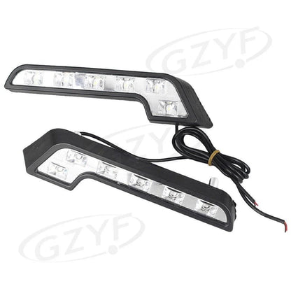 6-LED Daytime Running Lights Universal Euro Style 7-Tube Pair