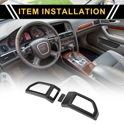 Set of 2 Carbon Fiber Pattern Air Vent Covers for Ford F-150 (2015–2020)
