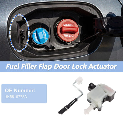 Fuel Filler Flap Door Latch Lock Actuator Motor for VW Jetta, Touran (2006–2019)